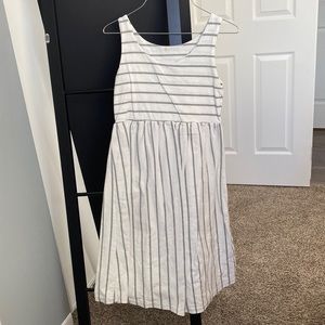 Striped maternity dress